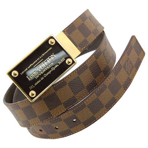 lv belt mens brown|original lv belt.